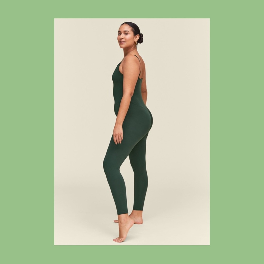 Like-New GIRLFRIEND COLLECTIVE Moss Cami Unitard